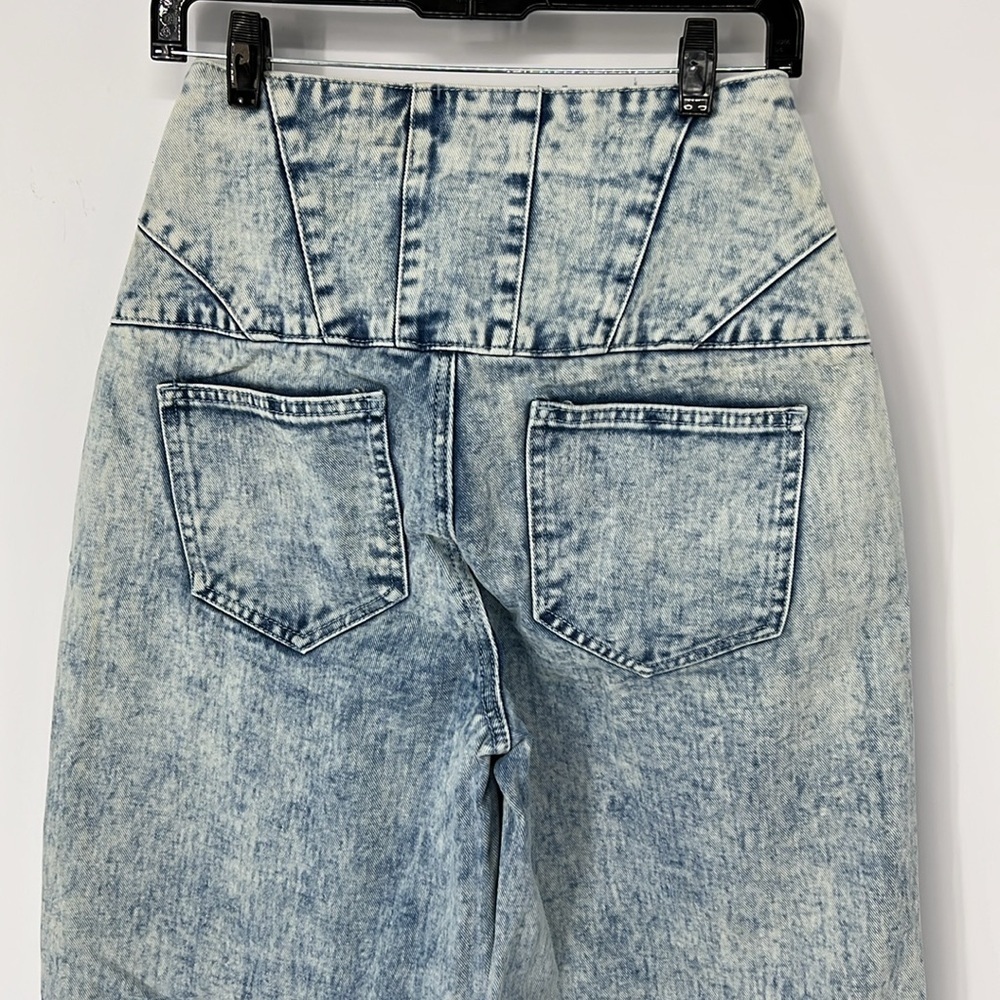 Pretty little thing NWT corset acid wash jeans 6 - Picture 5 of 8